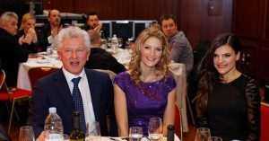 Miroslav Nemec u društvu pjevačice Darie Kinzer i manekenke Helene Ivančić na Večerjakovoj domovnici u Bad Homburgu/Foto: Fenix/Arhiv