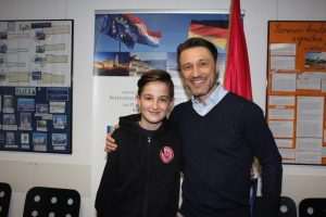 Niko Kovač s hrvatskim navijačem / Foto: Fenix 