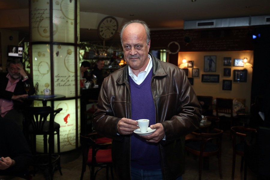 Zagreb, 22.04.2017 - Uz projekciju arhivskih snimki Zagreba i pijunskog trilera Alfreda Hitchcocka "Sjever-sjeverozapad" legendarna zagrebaèka Kinoteka u Kordunskoj 1 sveèano je otvorena nakon 12 godina stanke. Na fotografiji Jakov Sedlar. foto HINA / Denis CERIÆ /dc