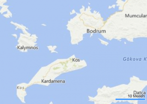 RAZORAN POTRES U EGEJSKOM MORU: Na grčkom otoku Kos najmanje dvoje poginulih a veći broj ranjenih Karta _Google