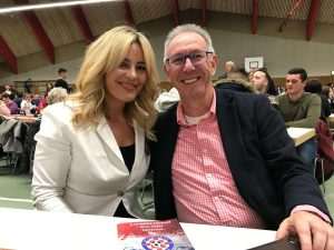 Predsjednica NK Croatie Karlsruhe Marija Jakvović  i Thomas Rößler, predsjednik Nogomenog saveza u Badenu