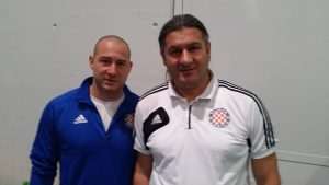 Krešimir Stanić i trener Siniša Kovačević / Foto: Fenix (I.Barišić) 
