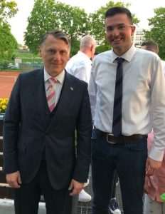 Generalni konzul Kristijan Tušek i fra Nikola Kozina / Foto: Fenix