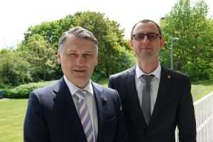 Generalni konzul Republike Hrvatske u Hamburgu Kristijan Tušek i državni tajnik Dirk Schrödter/Foto:  ©Staatskanzlei