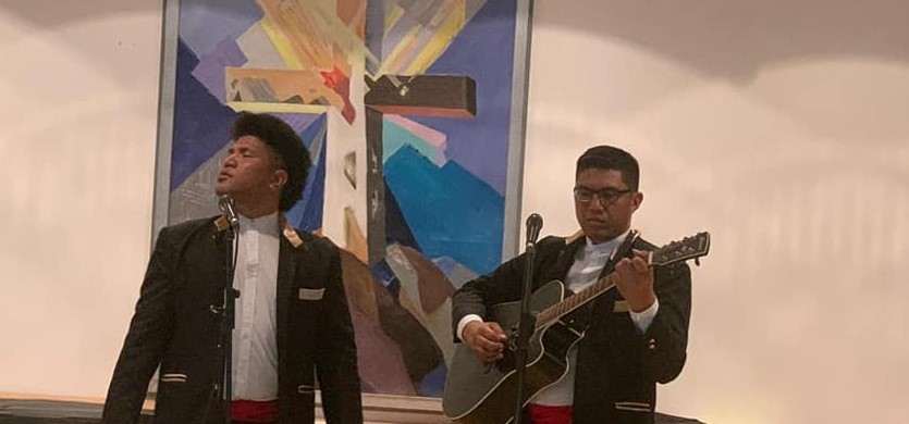 Članovi klape Samoana tijekom nastupa u HKM Frankfurt 2019. godine / Foto: Fenix (SIM)