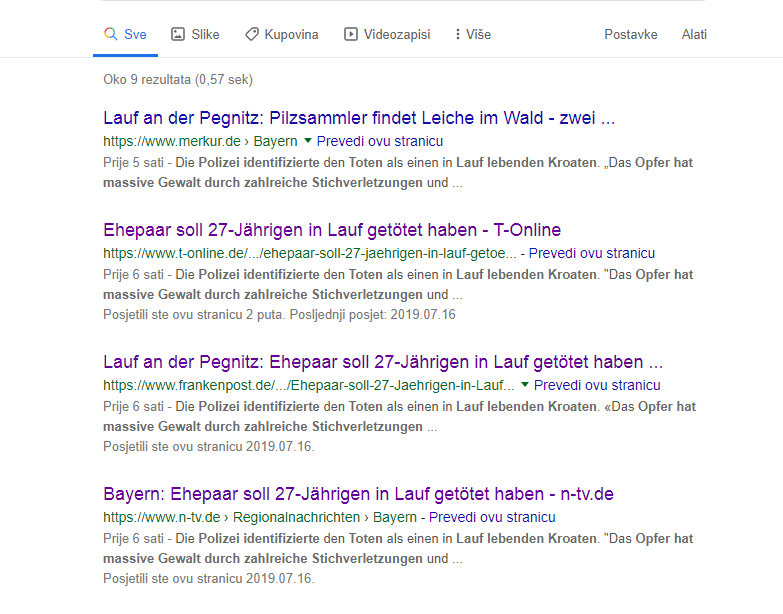 hrvat - google, mediji