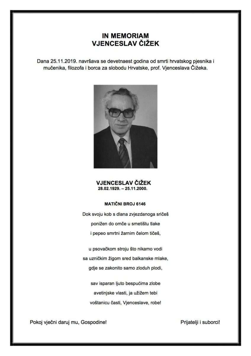 IN MEMORIAM_Cizek