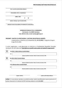 REGISTRACIJA BIRACA