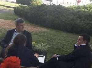 Aca Vidaković u razgovoru sa reporterom Nove TV Andrijom Jarkom / Foto: Fenix (Preslik Nova TV)