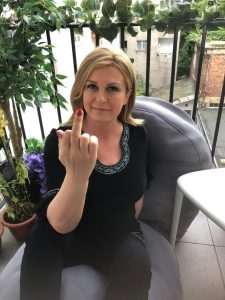 I Kolinda pokazala srednji prst Miroslavu Škori / Foto: Privatni album KGK
