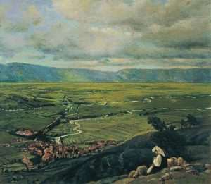 Jurkićeva slika Pogled na Livno / Foto: Fenix (Preslik Samostan Gorica) 