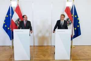 Ministar Schallenberg (lijevo) i ministar Anschober /Foto: Fenix (S.Herek/Michael Gruber
