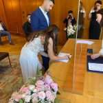 (FOTO) HRVATSKO VJENČANJE U FRANKFURTU: Prva ljubav Ivane Šimunac (25) i Marka Pavlovića (25), koja traje već sedam godina, okrunjena brakom