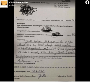 Pismo je objavljeno na Facebooku