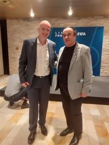 Gianni Infantino i Fenixov dopisnik Ivan Barišić / FotO: Fenix