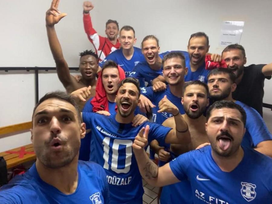 Hrvatsko-srpski derbi u Stuttgartu pripao Croatiji Stuttgart Slavlje u svlačionici Croatije Bietigheim / Foto: Fenix