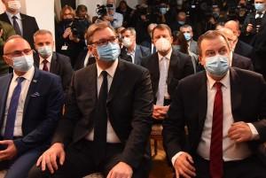 GRLIĆ RADMAN I VUČIĆ U PETROVARADINU: Srbija i Hrvatska žele rješavati otvorena pitanja Foto: Hina