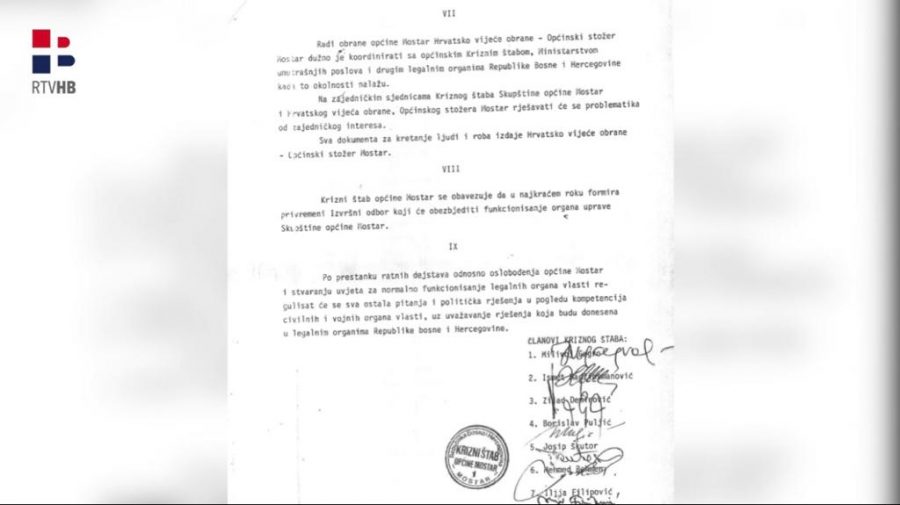 (VIDEO) Dokument u kojem političko Sarajevo moli HVO i HRHB da obrane Mostar najveći je spomenik sarajevskog licemjerstva