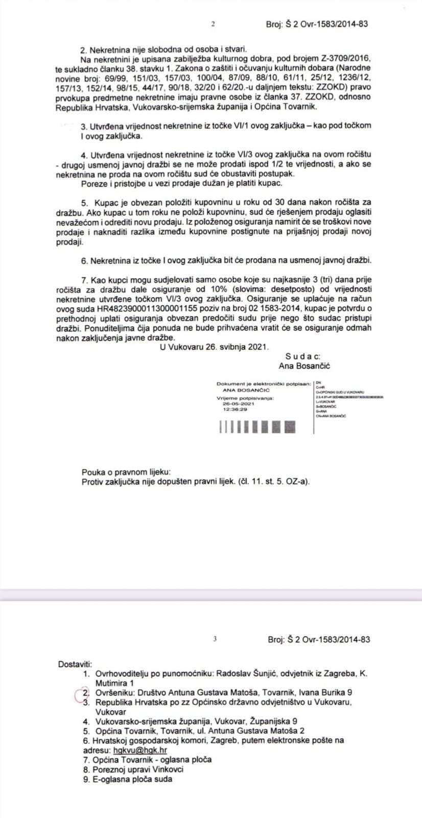 PROGLAS HČSP-a: Spasimo rodni dom pravaša i književnika Antuna Gustava Matoša! PROGLAS HČSP-a: Spasimo rodni dom pravaša i književnika Antuna Gustava Matoša!
