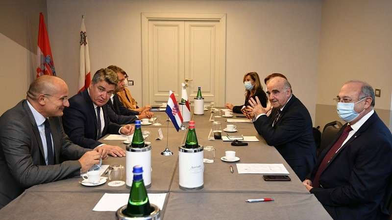 zoran milanovic i predsjednik malte