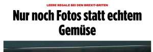 PRAZNE POLICE U SUPERMARKETIMA: Umjesto pravog povrća - fotografije PRAZNE POLICE U SUPERMARKETIMA: Umjesto pravog povrća - fotografije