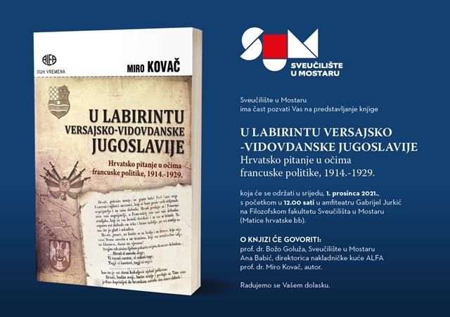 RAZGOVOR: Dr. Miro Kovač: Važnost hrvatskog pitanja u prvoj Jugoslaviji nije se dovoljno ozbiljno shvaćala