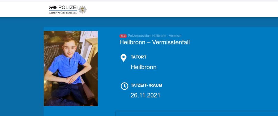 U NJEMAČKOJ NESTAO 13-GODIŠNJAK: Policija objavila njegovu fotografiju, traže pomoć stanovnika