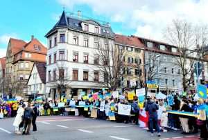 FRANKFURT/MÜNCHEN/STUTTGART: Zaustavite Putina! - Na tisuće prosvjednika u Njemačkoj izrazili solidarnost s ukrajinskim narodom
