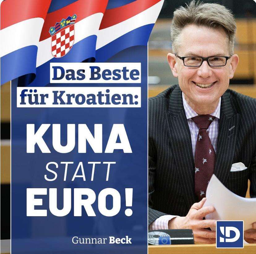 NJEMAČKI EKSPERT ZA MONETARNU POLITIKU: Dr. Gunnar Beck smatra jako je najbolje za Hrvatsku da ne uvodi euro NJEMAČKI EKSPERT ZA MONETARNU POLITIKU: Dr. Gunnar Beck smatra jako je najbolje za Hrvatsku da ne uvodi euro