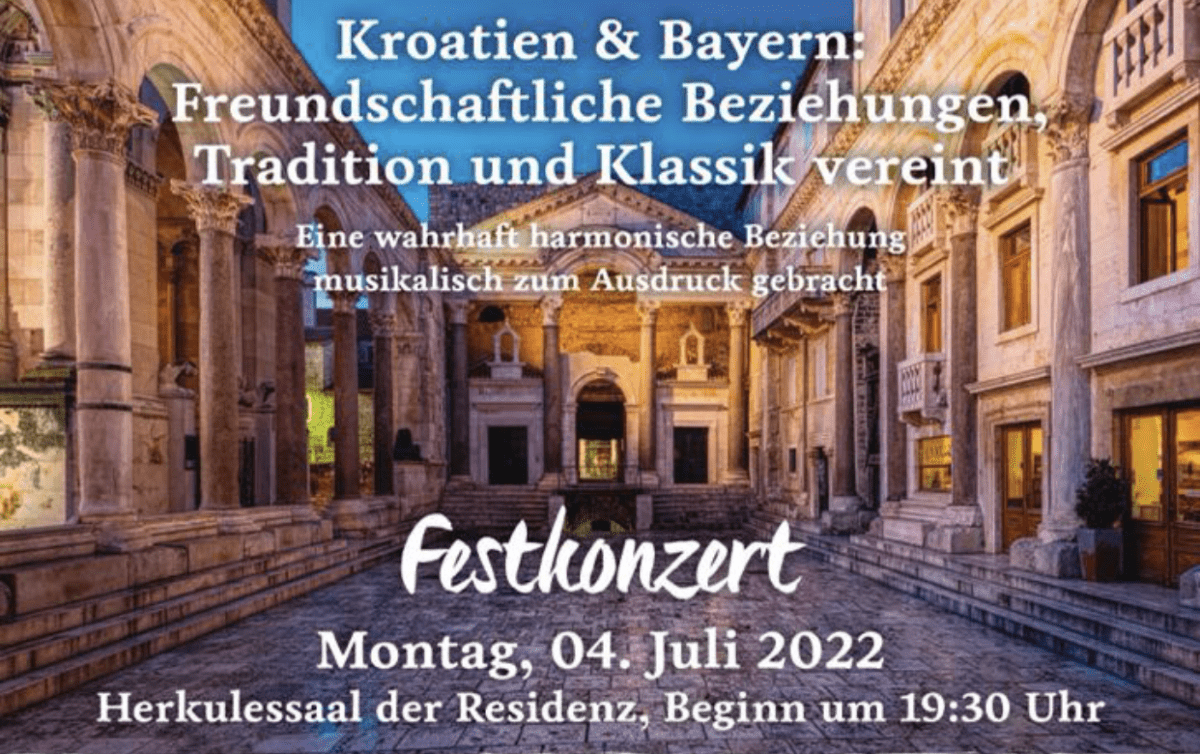 MÜNCHEN: Svečani koncert 'Hrvatska i Bavarska' 4. srpnja, sav prihod namijenjen humanitarnoj pomoći za Ukrajinu