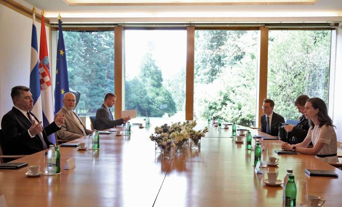 Predsjednik Milanović primio predsjednicu Vlade Republike Finsk