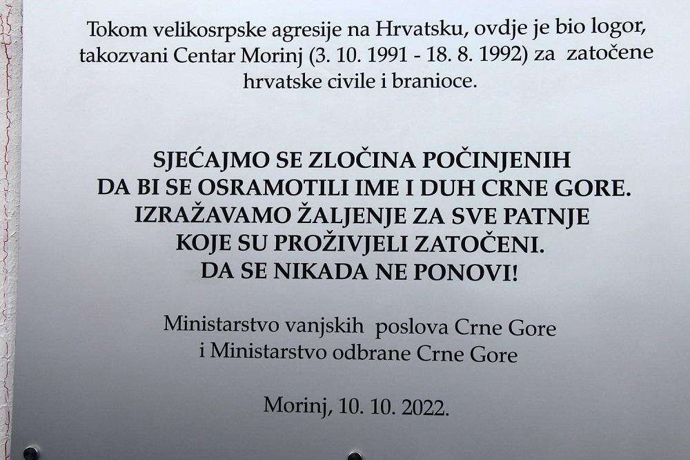 spomen ploca, morinj