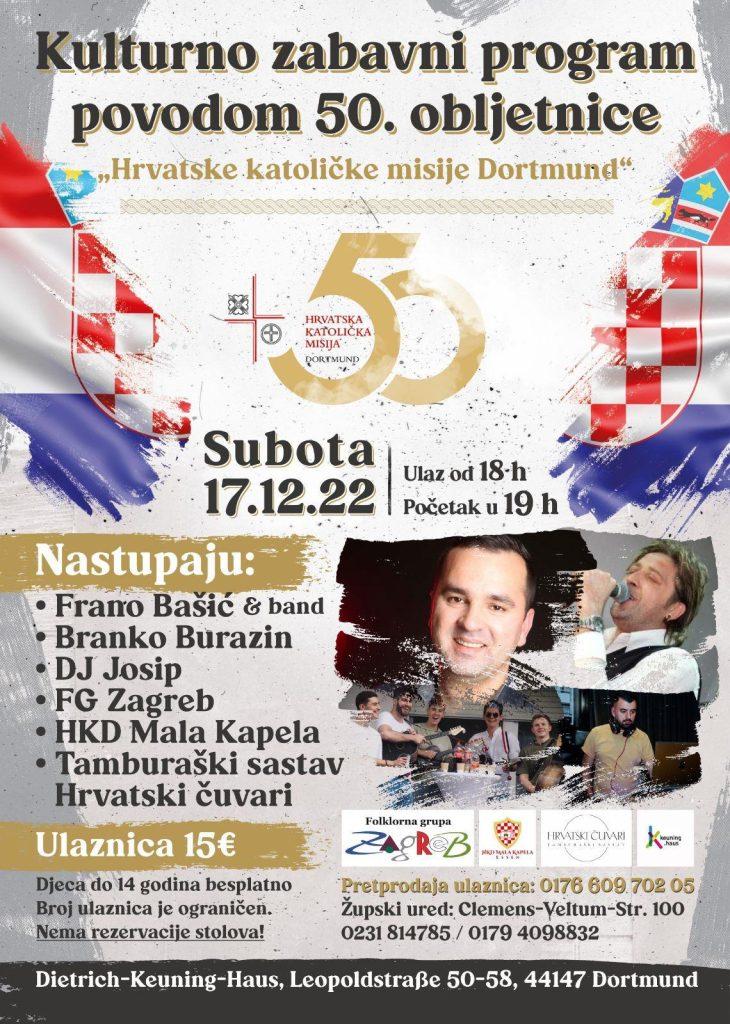 50. GODIŠNJICA: Hrvatska katolička misija Dortmund obilježava 50 godina postojanja