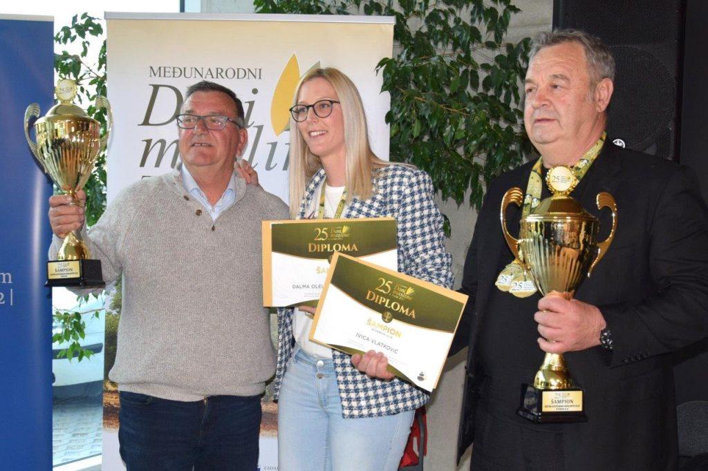 IMENA SVIH NAGRAĐENIH NA DANIMA MASLINE 2023.: Šampioni Fortica Ivice Vlatkovića i Dalma Oleum Danijele i Vinka Lalina