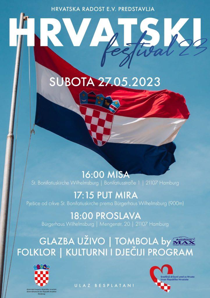 HRVATSKI FESTIVAL 2023. U HAMBURGU: Jedinstven događaj koji će proslaviti bogatu hrvatsku kulturu HRVATSKI FESTIVAL 2023. U HAMBURGU: Jedinstven događaj koji će proslaviti bogatu hrvatsku kulturu