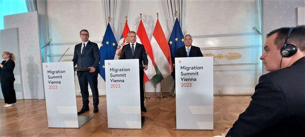 3. TRILATERALNI SUMMIT ZAVRŠIO MEMORANDUMOM: Nehammer, Orban i Vučić u Beču o zajedničkoj borbi protiv ilegalnih migracija