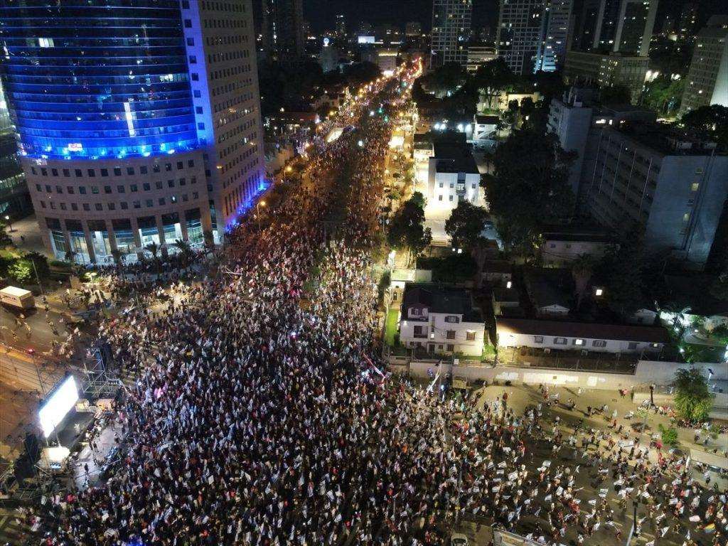 (FOTO GALERIJA) TEL AVIV: Stotine tisuća Izraelaca ponovno prosvjedovalo protiv reforme pravosuđa  