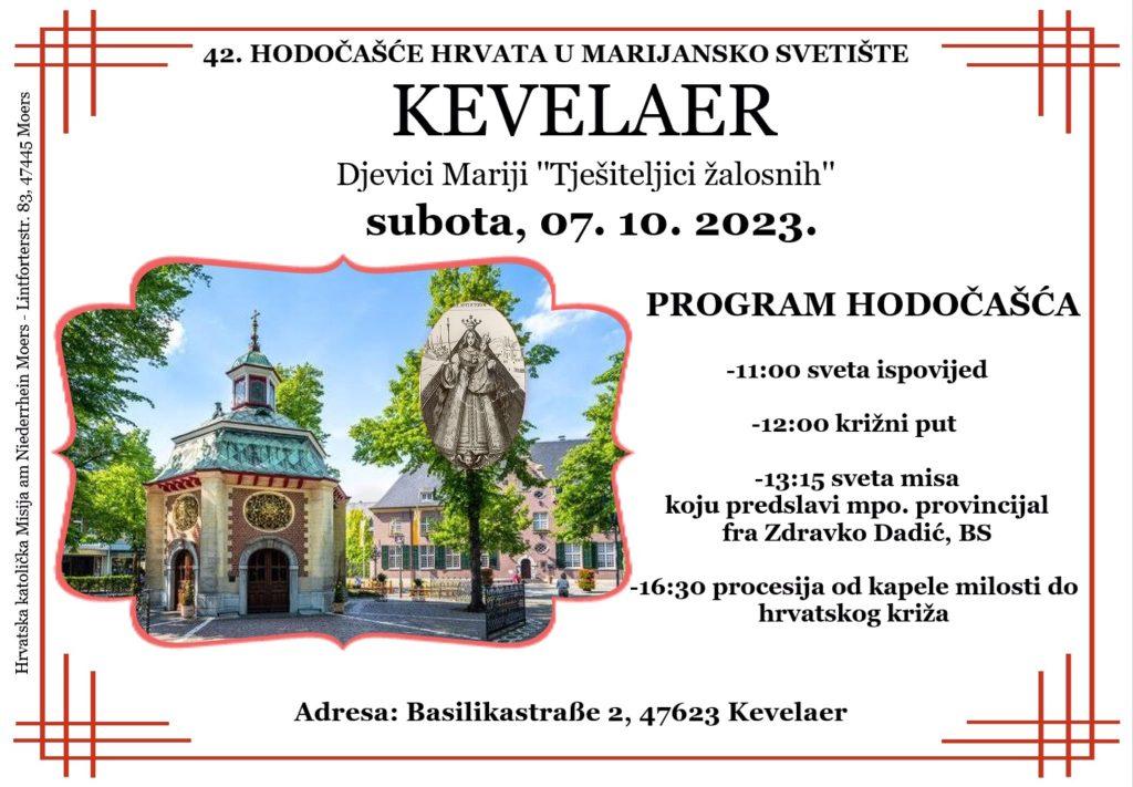 KEVELAER: Hrvati se pripremaju za 42. hodočašće u svetište Gospe Tješiteljice žalosnih