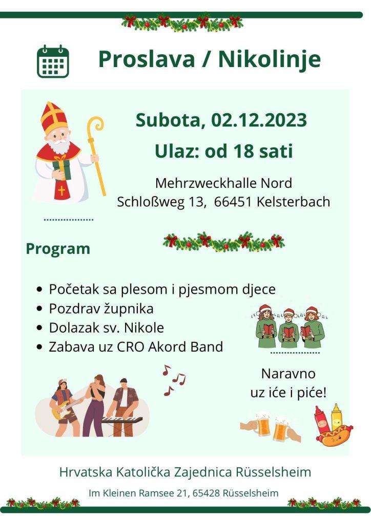 PJESMA, PLES, DRUŽENJE: Proslava Nikolinja u Kelsterbachu