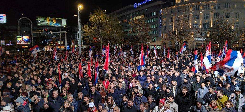 BEOGRAD: Proeuropska oporba pozvala na pobjedu protiv SNS-a i Vučića