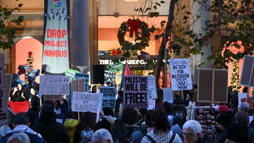SAN FRANCISCO: Prosvjed ispred ureda Googlea zbog suradnje tvrtke s Izraelom