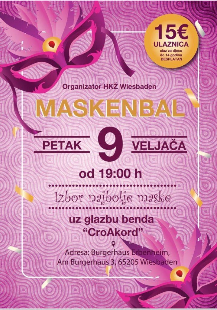 PLES POD MASKAMA U WIESBADENU I MAINZU: Pozivaju se Hrvati na karnevalsku zabavu