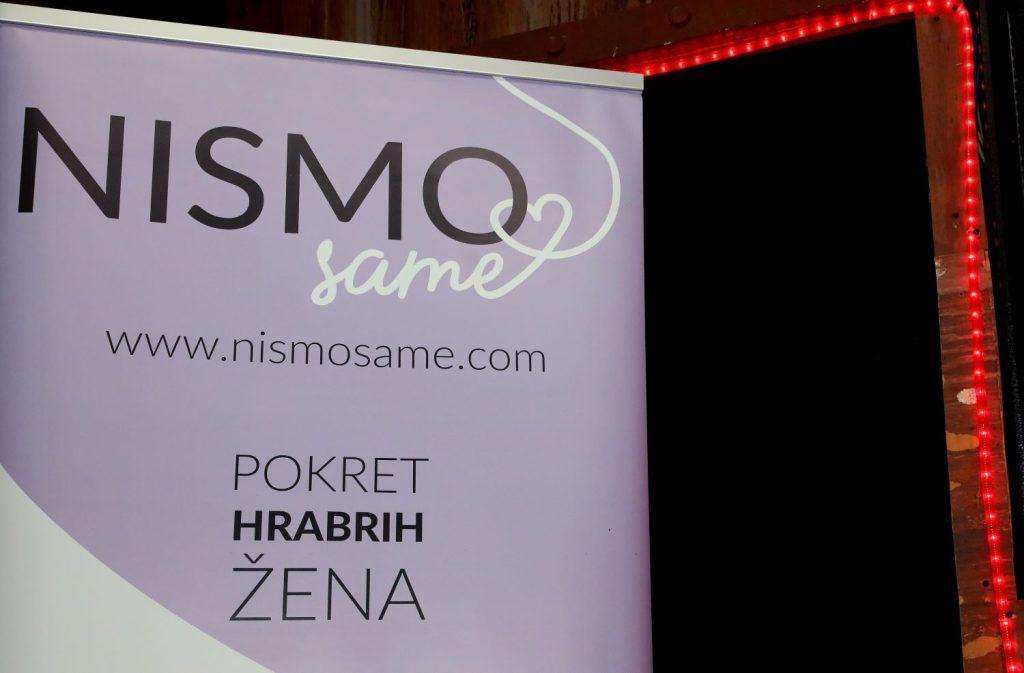 Plakat Udruge žena "Nismo same" / Foto: Hina