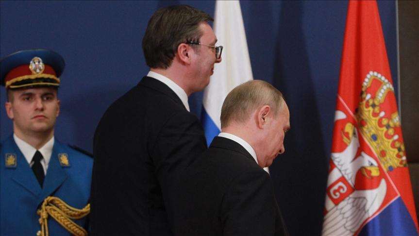 Srbijanski predsjednik Aleksandar Vučić i ruski predsjednik Vladimir Putin / Foto: Anadolu