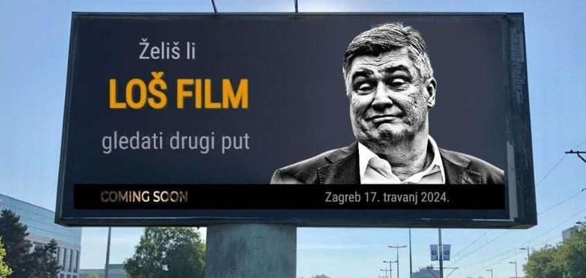 HDZ se i montiranim “jumbo plakatima” ruga Milanoviću