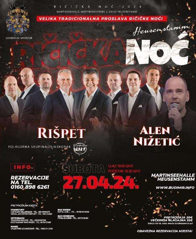 RIČIČKA NOĆ 2024.: Sve je spremno za veliku feštu 27. travnja