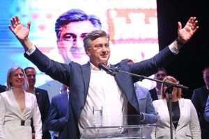 Andrej Plenković na predizbornom skupu u Splitu / Foto: Hina