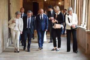 Ministar vanjskih i europskih poslova Gordan Grlić Radman obišao je u petak sa švicarskim kolegom Ignaziom Cassisom dominikanski samostan u Dubrovniku / Foto: Hina