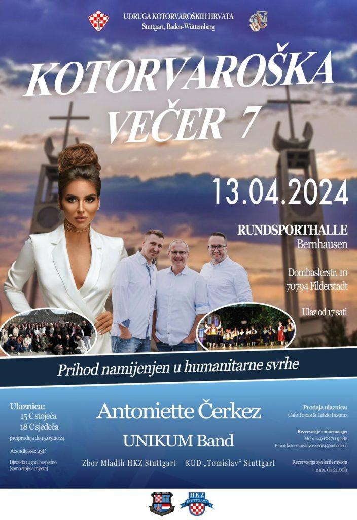 MLADI NAJAVILI 7. KOTOROVAROŠKU VEČER: Nakon svete mise u Stuttgartu su se vjernici družili, a mladići i djevojke su ih razveselili tradicijom