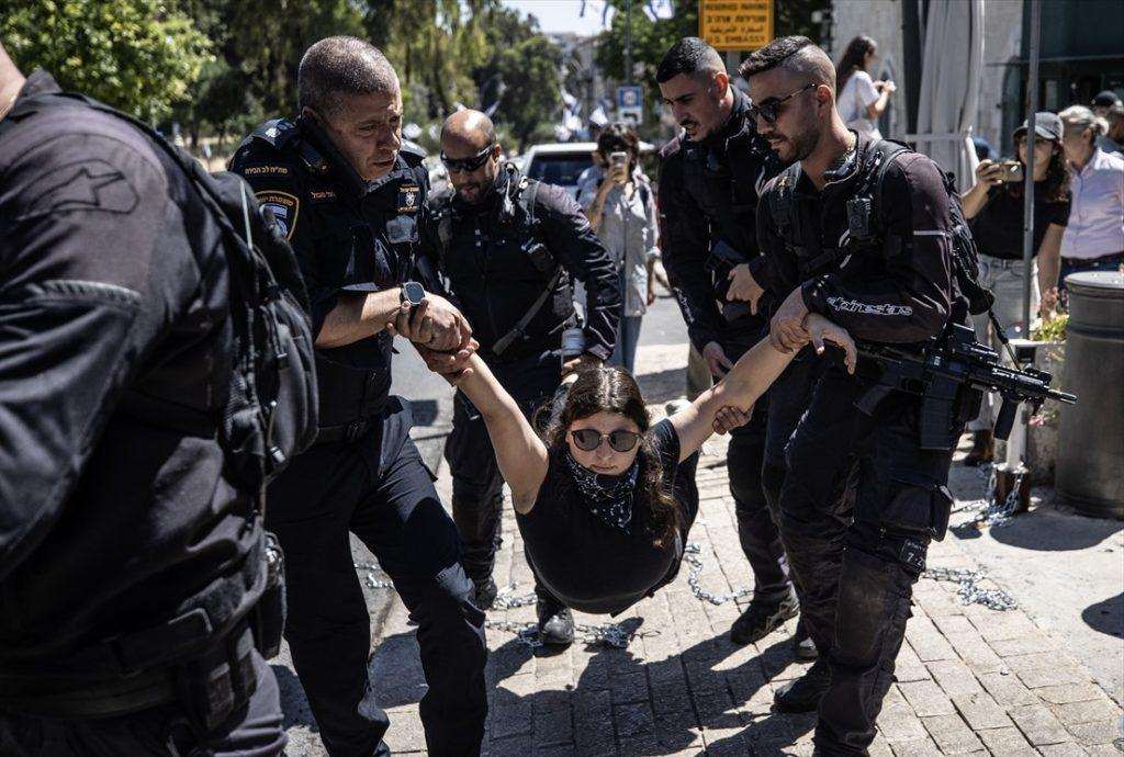 Propalestinski prosvjed ispred američkog konzulata u Jeruzalemu / Foto: Anadolu
